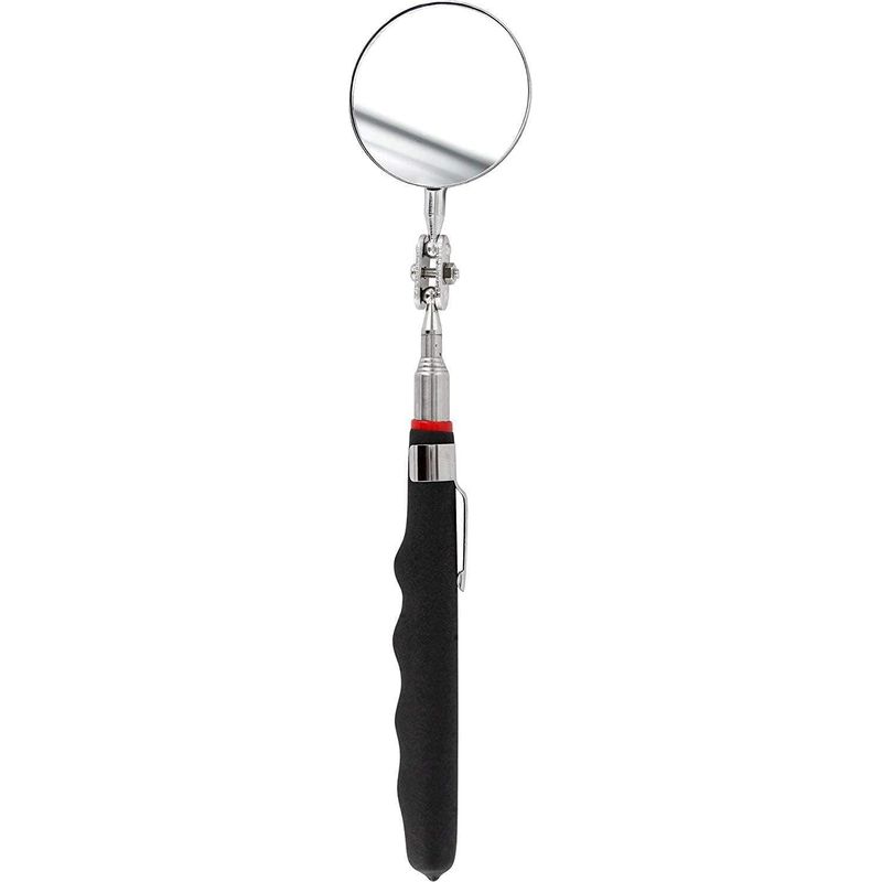 Miroir Télescopique Ultra Plat - Extensible Jusqu'à 70 Cm - Double Articulation À Rotule - Poignée Antidérapante 1000 Pcs