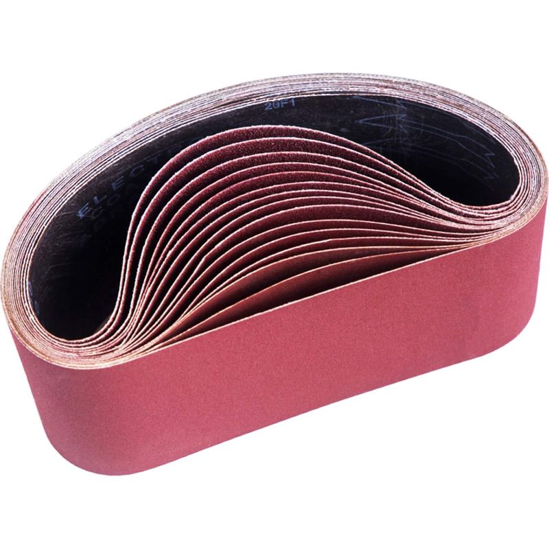 Pack De 15 Bandes Abrasives 100 X 610 Mm – Assortiment Grains 80/120/150/240/400 – Oxyde D'Aluminium Pour Ponçage Bois Et Métal