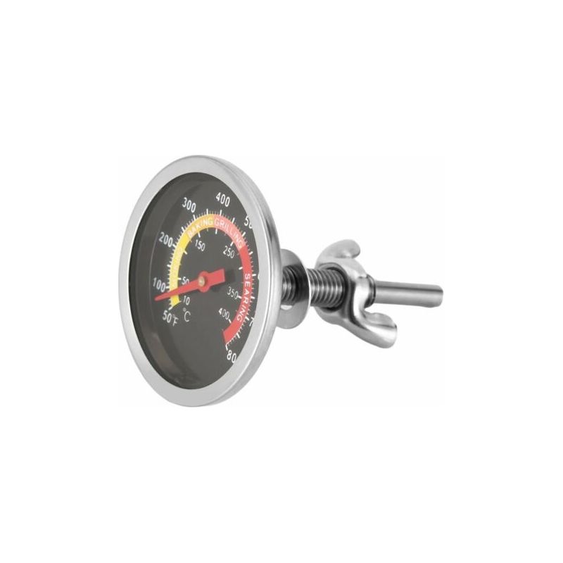 Thermomètre En Acier Inoxydable Pour Barbecue – Plage De Mesure 100-450°c – Diamètre 60mm – Longueur 80mm – Installation Facile
