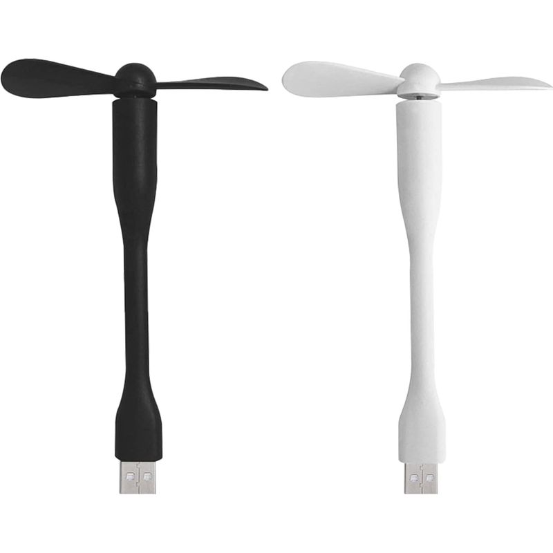 Ventilateurs Usb,petit Ventilateur,usb Petit Ventilateur, 2 Pcs Ventilateur Usb Portable,ventilateur Usb Réglable À 360°, Silencieux Ventilateur,usb Ventilateur Portable Rechargeable De Poche