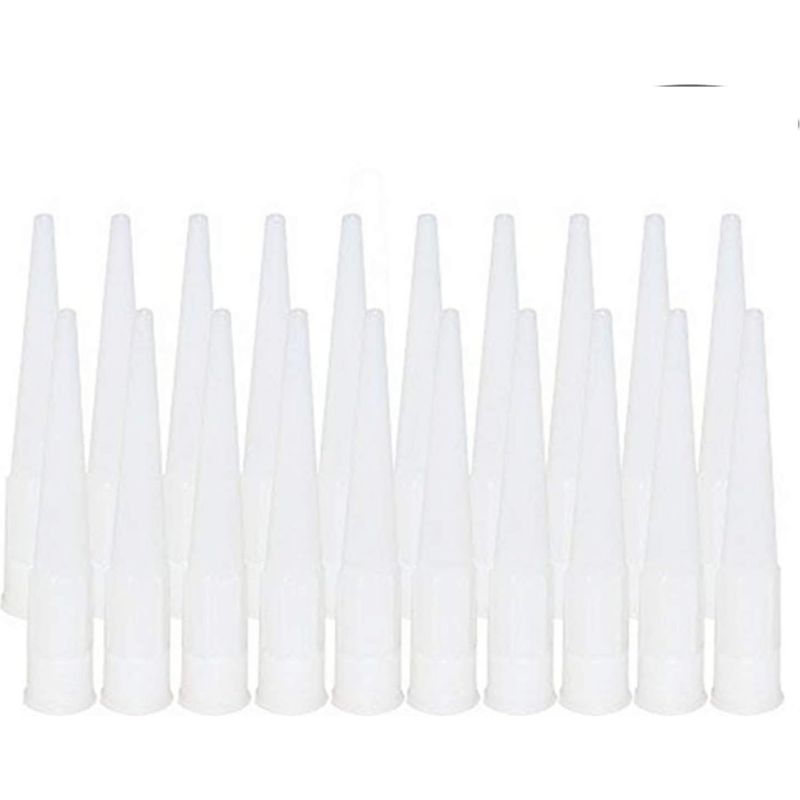 20 Pièces Cartouche Douilles Silicone Douilles Embouts De Remplacement En Silicone Pointes Cartouche Cartouche Buses Buses(diamètre Intérieur De L'Interface : 15 Mm)
