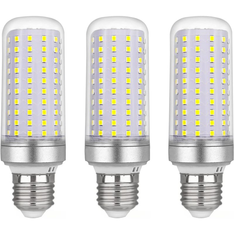 Ampoule Led E27 Maïs 30w, Ac175-265v, Blanc Froid 6000k 2500lm, Non Dimmable, 300w Ampoule Halogène Équivalent, Ampoule Maïs Led Pour Lustres, Plafonniers, Lampes De Table Et Lampadaires, Lot De 3
