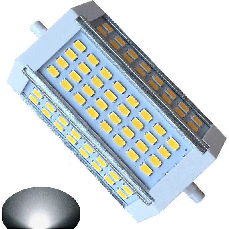 30w R7s Dimmable 118mm Ampoule Led Blanc Froid 6000k J118 Projecteur Double Extrémité 3000lm Équivaut À 300w Ampoule Halogène Pour Maison, Salon, Balcon, Bureau, Hôtel, Restaurant, Etc(1pcs)xa0[class