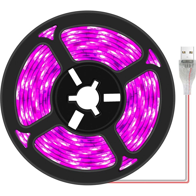 Lampe De Culture Led 26w Étanche – Spectre Complet Rouge/bleu – Installation Facile Avec Adhésif – Pour Plantes D'Intérieur Et Hydroponiques