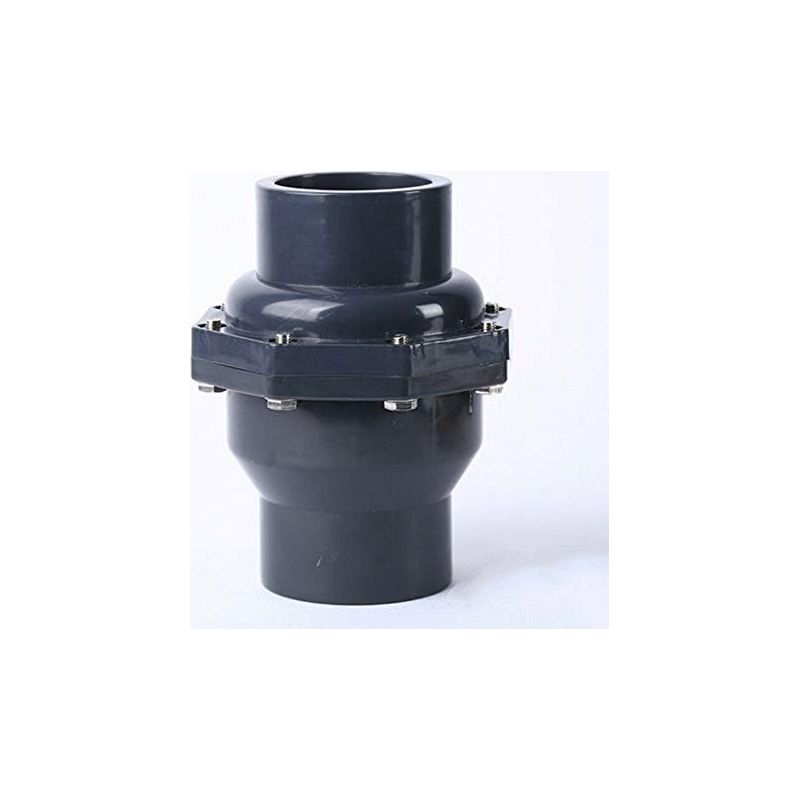 Clapet Anti-retour Eau Pvc Dn32 – Diamètre Intérieur 40mm – Vanne D'Arrêt Pour Installation Horizontale Ou Verticale – Compatible Plomberie