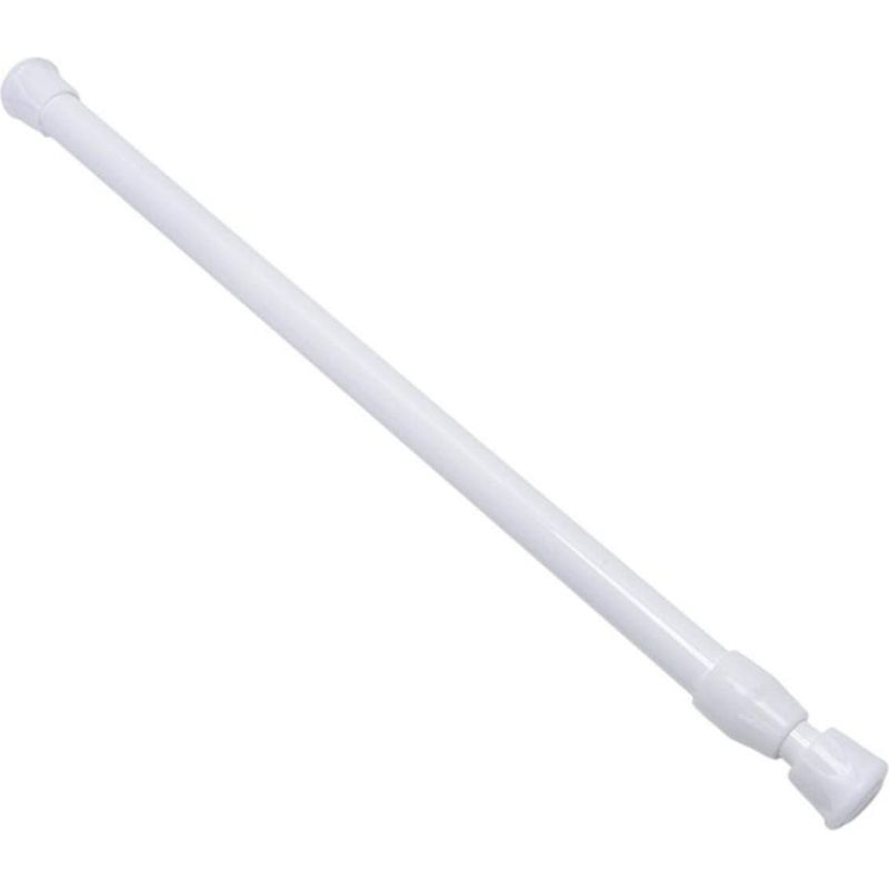 Tringle À Rideau Extensible 30-50cm – Installation Sans Perçage – Métal Durable Avec Extrémités En Caoutchouc – Pour Douche Et Placards