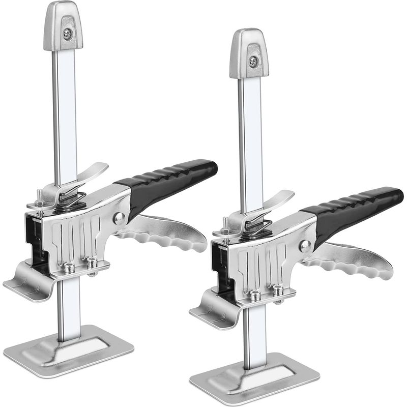 Lève-plaques Manuel Outil De Levage Pour Bras 2 Pcs Outil De Serrage De Précision Du Bras Cric Multifonction Pour Portes Fenêtres Armoires Placards