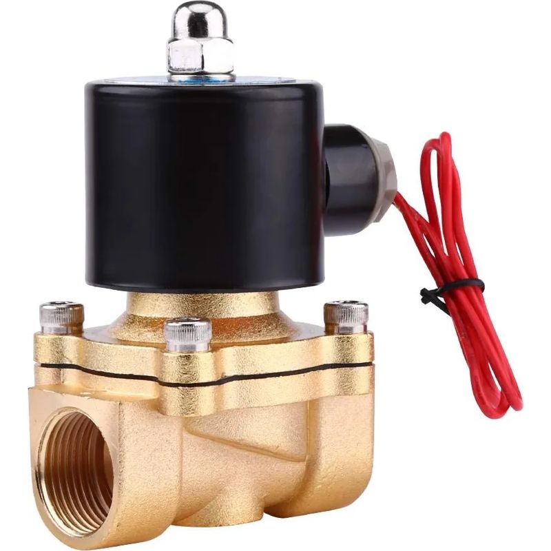 Vanne Électromagnétique 220v 3/4' – Normalement Fermée En Alliage De Zinc – Pression 0,8 Mpa – Pour Gaz, Air, Huile, Eau - 4-inch