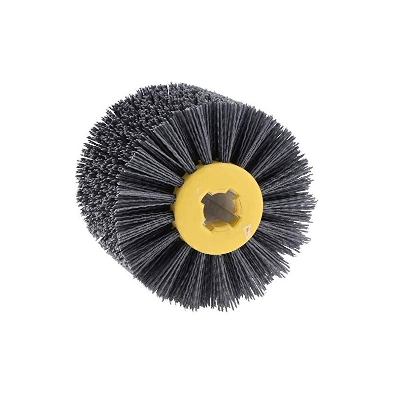Brosse En Nylon Pour Roue De Traction – Grain 180 Pour Polissage Bois – Diamètre 120 Mm – Hauteur 100 Mm – Trou 20 Mm