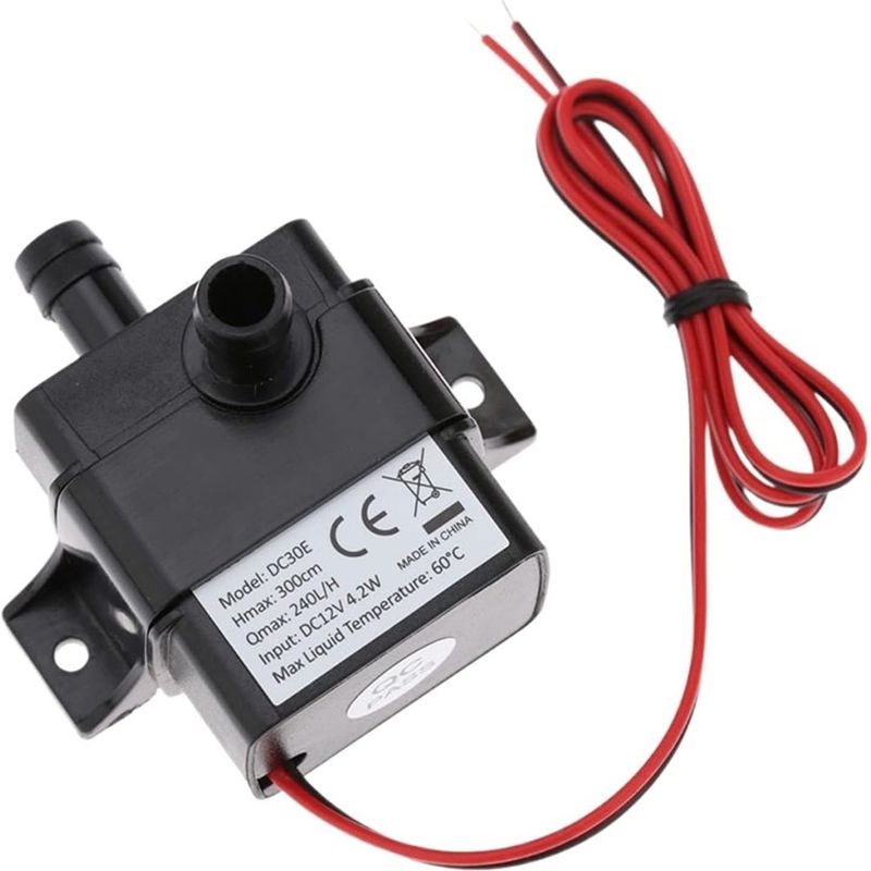 Pompe Submersible Dc 12v – Moteur Sans Balais – Débit 4l/min – Hauteur De Levage 3m – Ip68 Étanche – Pour Eau, Huile Et Acides - Dc12v