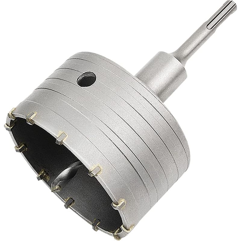 Scie Cloche Trépan Béton 110mm – Adaptateur Sds Plus – Pour Murs En Béton, Brique Et Pierre – Coupe Rapide Sans Vibration