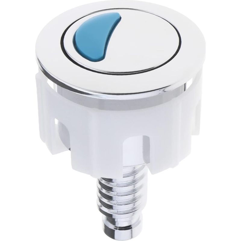 Bouton De Chasse D'Eau Double Poussoir Rond En Abs Chromé – Mécanisme À Double Chasse – Installation Facile Sans Outil – Économie D'Eau