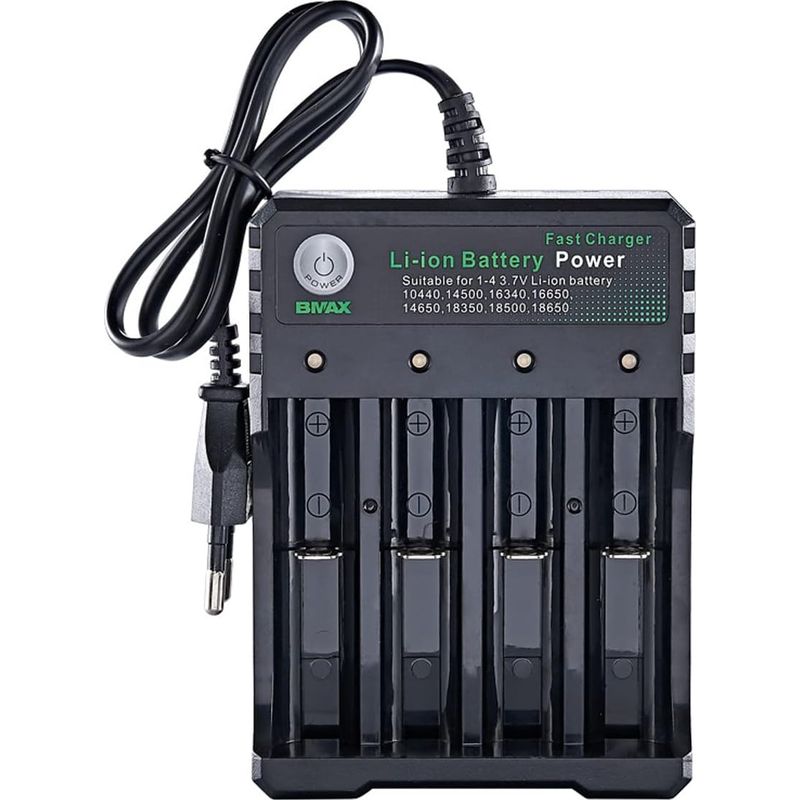 Chargeur De Batterie Universel Smart 3,7 V Li-ion Ni-mh – Chargeur Intelligent Avec 4 Canaux Indépendants – Protection Contre Surcharge Et Court-circuit