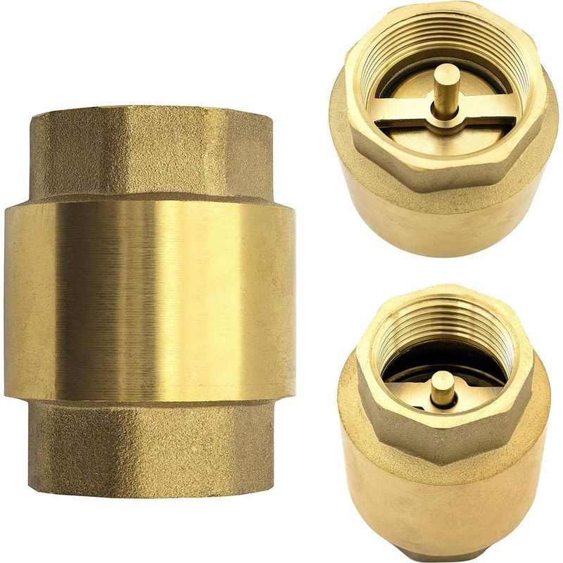Clapet Anti-retour Eau En Laiton De Qualité Supérieure Plomberie Pour Éviter Le Reflux D'Eau Pour Pompe, Fontaine, Machine À Laver, Jardin, Citerne De Pluie, Fût