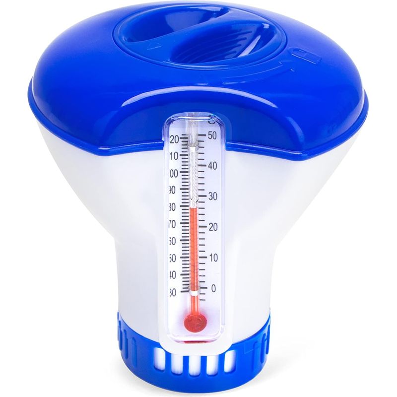 Distributeur De Chlore Flottant, Doseur De Chlore Automatique, Doseur Flottant Spa, Diffuseur De Chlore, Distributeur De Produits Chimiques Pour Piscine (avec Thermomètre)