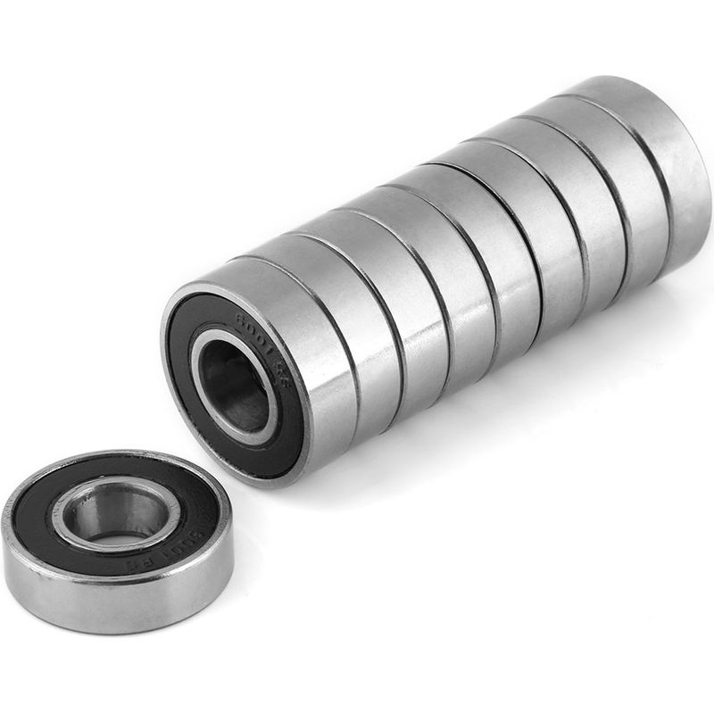 Lot De 10 Roulements À Billes Multi-usages Avec Joint En Caoutchouc, À Rainure Profonde 6001-2rs (12 X 28 X 8 Mm)