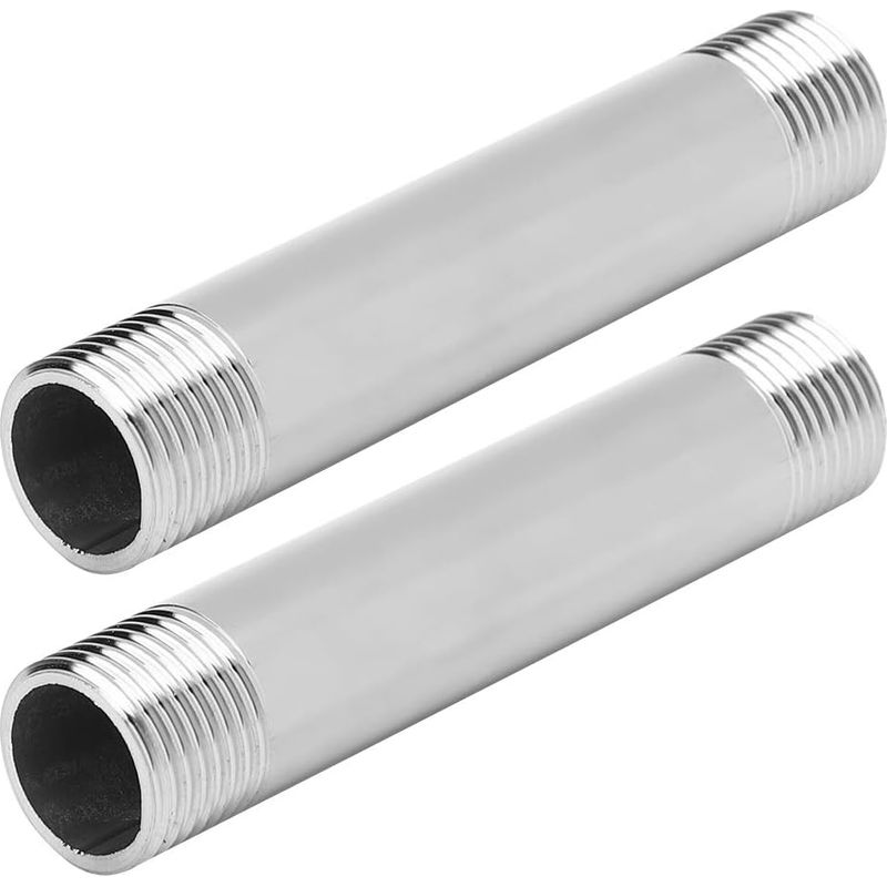 Mamelon - Tubes Et Tuyaux En Acier Inoxydable Raccords 98mm Bsp 3/4" Homme X Fileté Mâle De Raccords De Tuyauterie (2pc) (taille : 3/4"bsp) 1000 Pcs