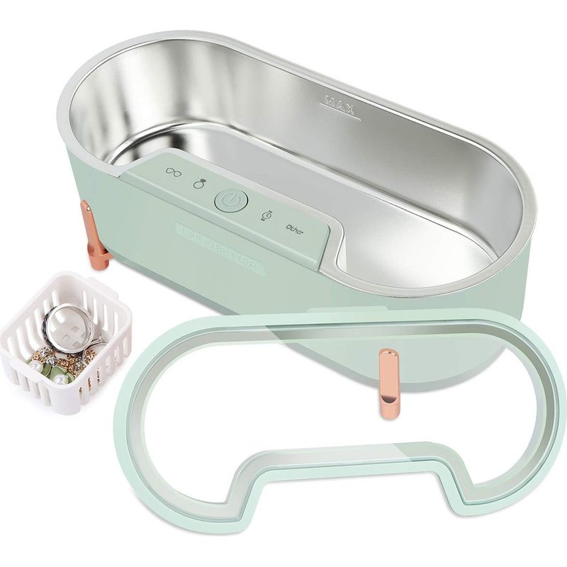 Nettoyeur À Ultrason, Bac Ultrasons Professionnel Appareil De Nettoyage Des Lunettes Minuteur Nettoyage Pour Bijoux, Montres, Lunettes (40 Khz, 500ml) 1000 Pcs