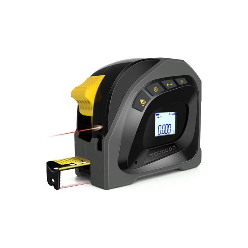 Télémètre Laser Avec Écran Lcd Rétro-éclairé , Mètre À Ruban, Télémètre Laser 40m, Mètre Ruban 5m, Laser Pour Mesurer, Portable, Rechargeable