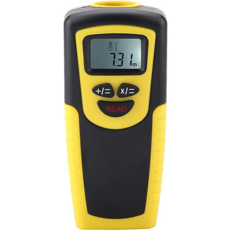Télémètre Laser Numérique 50 Cm-18 M – Précision 0,5% – Résolution 0,01 M – Alimentation 9v – Pour Mesures De Volume Et Surface