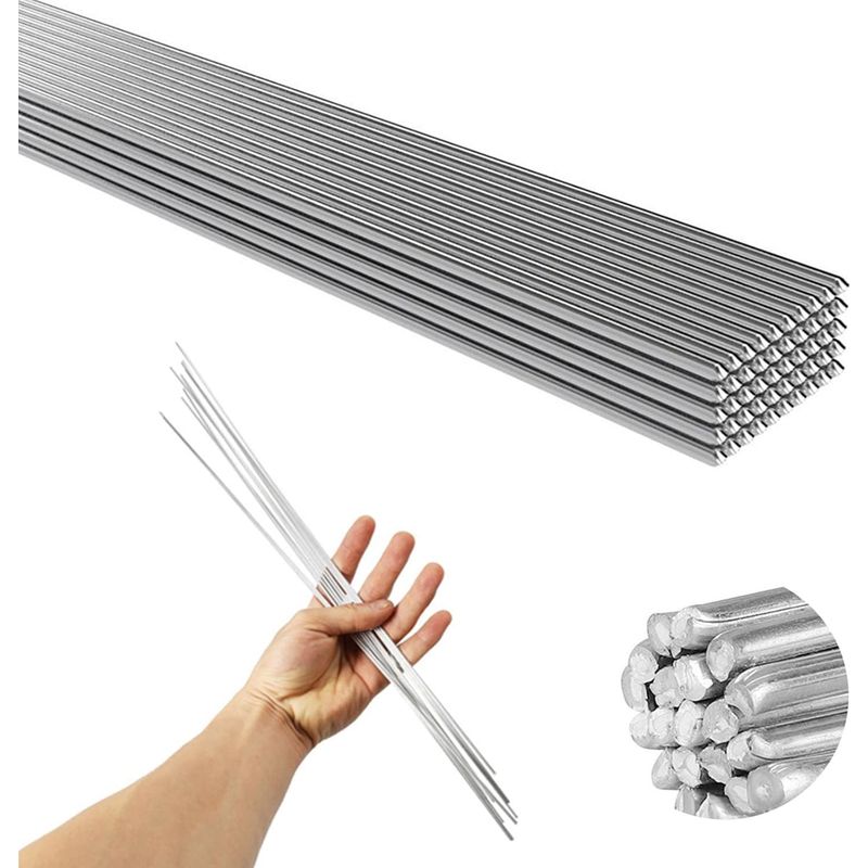 Baguette De Soudure, 50 Pièces Électrodes De Soudage Soudure En Aluminium À Basse Température De 2,0 Mm - Tiges De Soudure Faciles À Fondre - Résistance À La Corrosion (33 Cm)