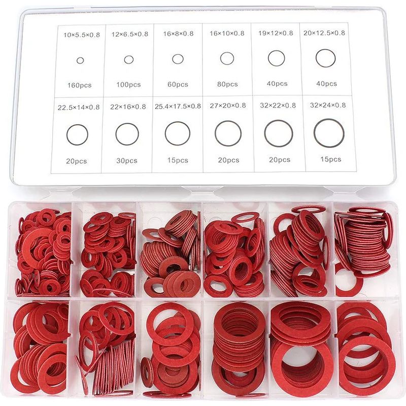 Rondelles Plates En Papier D'Acier Rouge – 600 Pièces – Résistance À La Corrosion – Isolation Efficace Pour Circuits Imprimés