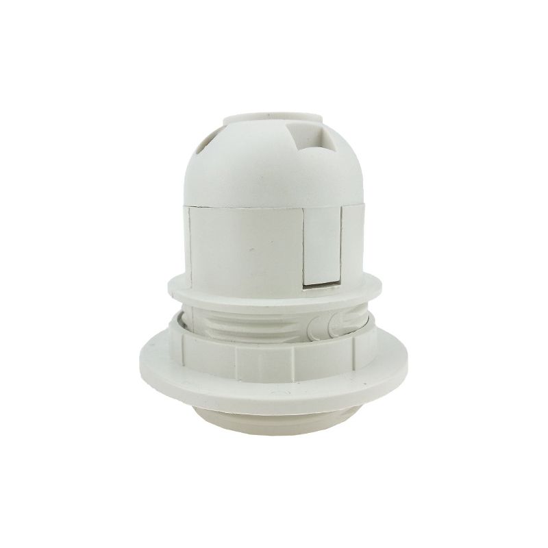 4 Pièces Support D'Ampoule - Pour Ampoule E27 - Douille Pratique - Adaptateur En Plastique Pour Abat-jour（blanc）