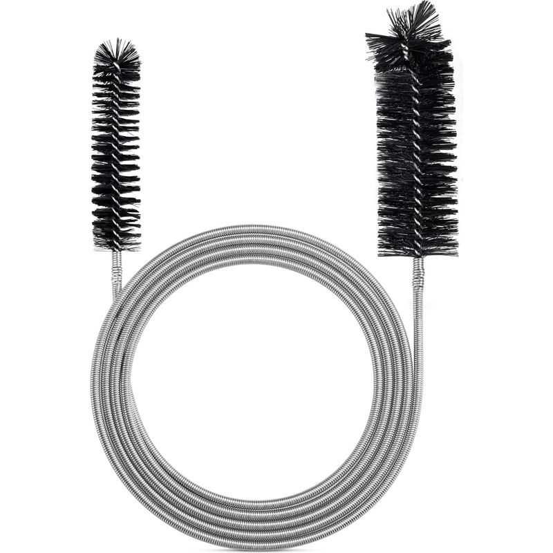 Brosse De Nettoyage Flexible Pour Tube D'Alimentation – Acier Inoxydable – Poils En Nylon Durable – Longueur 200cm Pour Tuyaux Incurvés
