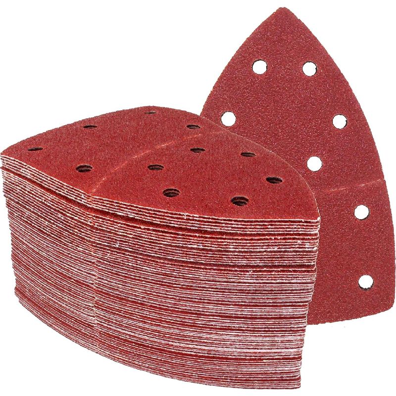 │ 50 Pièces │ 11 Trous │ 105 X 152 Mm │ Grain 100 │ Pour Ponceuses Multiples │ Feuilles Abrasives │ Papier Abrasif