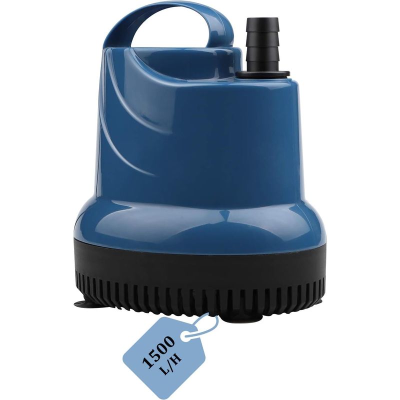Mini Pompe À Eau Submersible 1500 L/h 20w Hauteur De Refoulement Pour Jardin, Aquarium, Étang, Fontaine