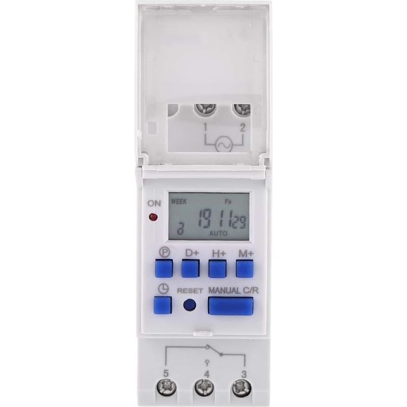 Minuterie Programmable Numérique Affichage Lcd Interrupteur Horaire Programmable Hebdomadaire Relais Temporisé 16on & 16off Minuterie(12v)