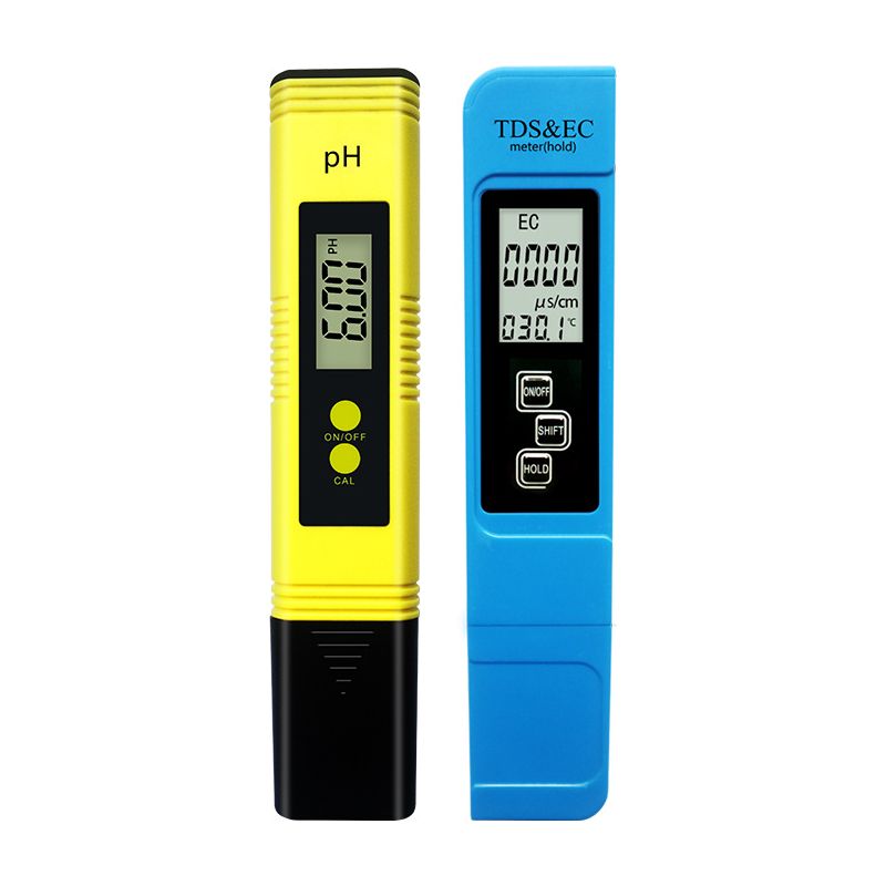 Mètre De Test De Qualité De L'Eau Tds Ph Ec Température 4 Dans 1 Ensemble Testeur Numérique Avec Écran Lcd Test Pour Piscine, Aquarium