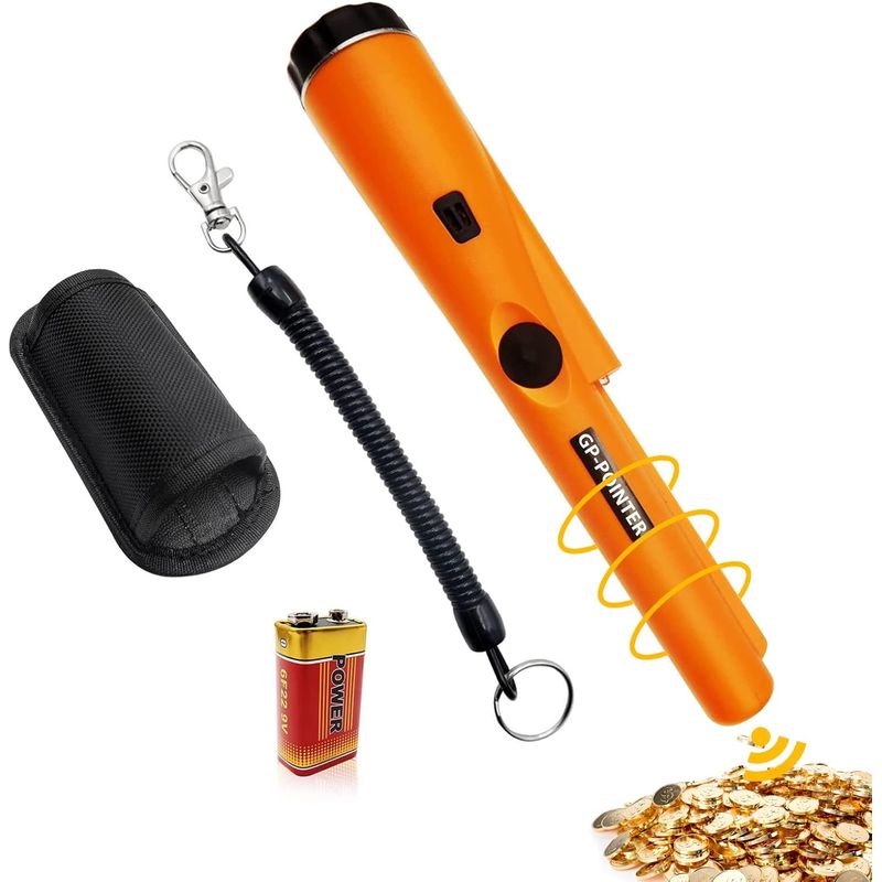 Pinpointer, Ip66 Etanche Pinpointer Détecteur De Métaux, Détecteurs De Métaux Avec Piles Pinpointer Portable Sonde, Pointeur De Recherche À 360°, Pour Chasse Aux Trésors