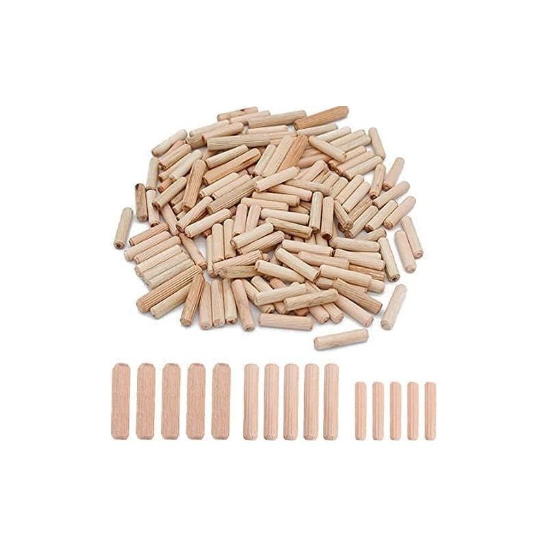 Lot De 300 Chevilles En Bois De Hêtre Massif 6mm 8mm 10mm – Pour Assemblage De Meubles Et Artisanat – Normes Fsc - 300pcs