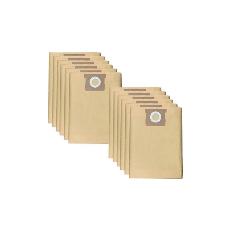 Lot De 12 Sacs À Poussière Dxva19-4101 Pour Aspirateurs Eau Et Poussière Dewalt 6-10 Gallons (dxv06p, Dxv09p, Dxv10p, Dxv10s)