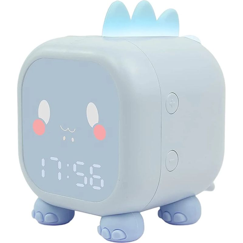 Réveil Lumineux Enfant – Veilleuse Rechargeable Avec Simulation Lever/coucher De Soleil – Compte À Rebours Et Répétition – Matériau Abs Sans Danger