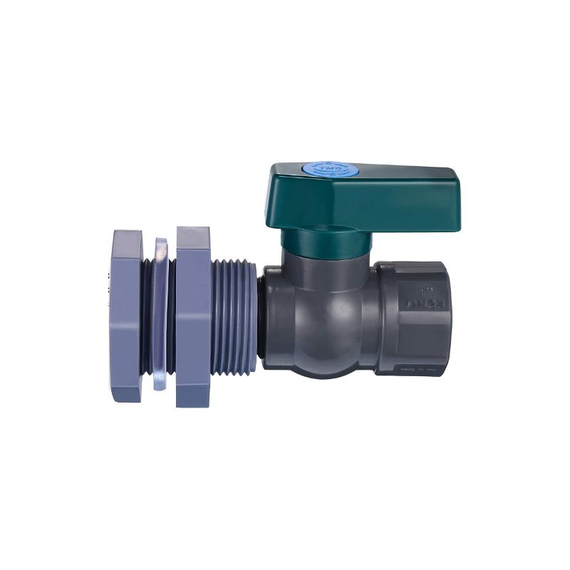 Robinet De Cuve De Récupération D'Eau En Pvc 1 Pouce Raccord De Cloison Et Adaptateur De Tuyau Résistant À La Décoloration