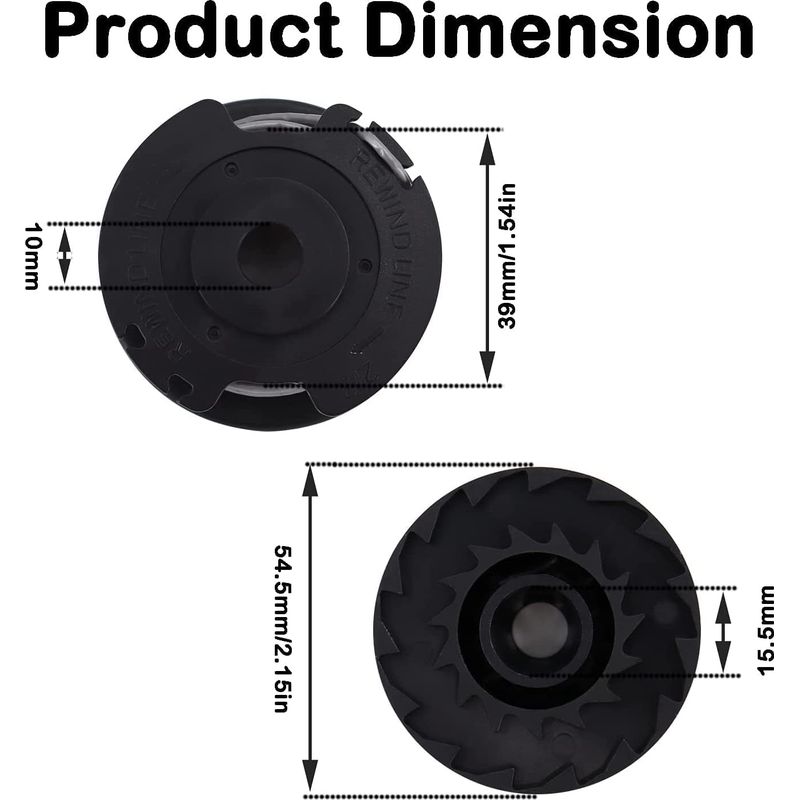 Bobine De Rechange Pour Fil De Coupe À Fil Bobine De Fil De Tondeuse À Gazon 4 M X 1,6 Mm, Fil De Bobine Compatible Avec Art 23sl Et Art 26sl, 3pièces