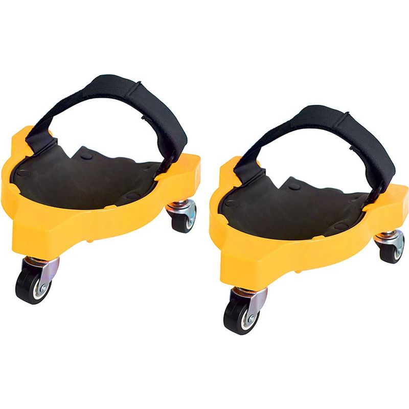 Lot De 2 Genouillères Flexibles Avec Roulettes Pour Jardin, Chantier De Construction