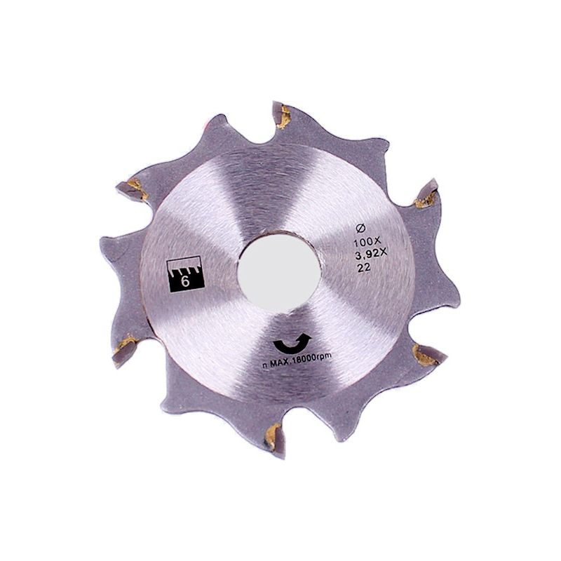 Fraise À Disque 100mm – Tige Ø 22mm – Pour Fraisage Précis Et Découpe Parquet – Compatible Fraiseuse À Lamelle Ferm Bjm1009