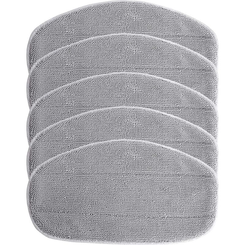 Lot De 5 Housses De Rechange Microfibre Pour Nettoyeur À Vapeur Leifheit Cleantenso – Lavables À 60°c – Couleur Grise