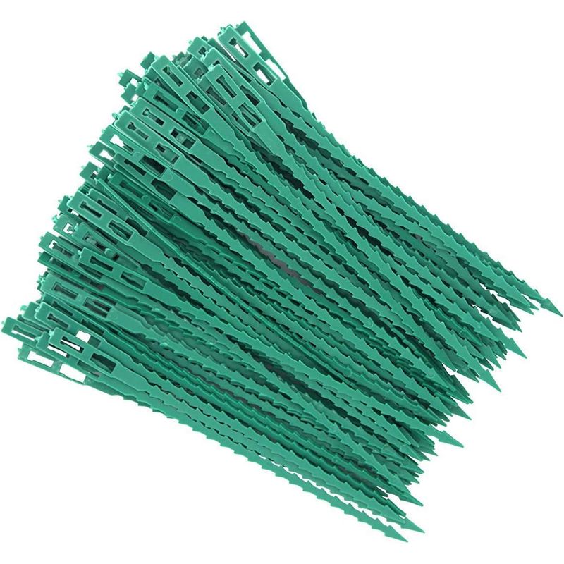 80 Pcs Accroche-tuteurs Pour Tomates Arbres Tuteurs De Plantes Attache Et Soutien Réglable Pour Plantes Serre-câble Lien En Plastique Pour Jardinage Bricolage