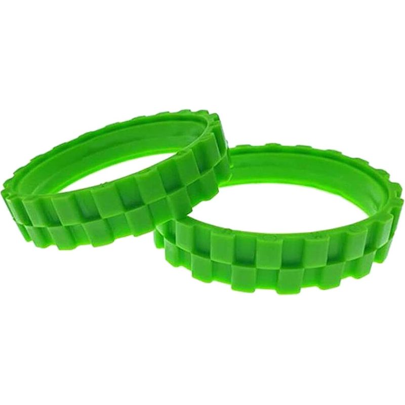 Pneus Verts. Roues Pour Irobot Roomba Série 500, 600, 700, 800 Et 900 (pack 2 Unités) ，grande Adhérence Et Montage Facile（2 Pièce，vert）