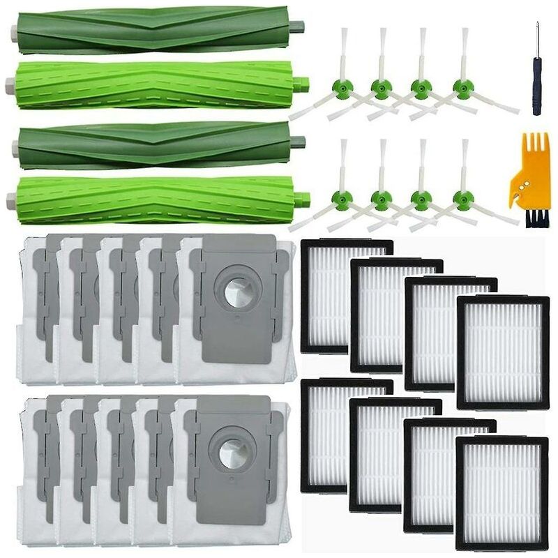 Sacs D'Aspirateur Avec Filtres Hepa, Pour Irobot Roomba I7 I7 + I6 + I8 I3 +/plus