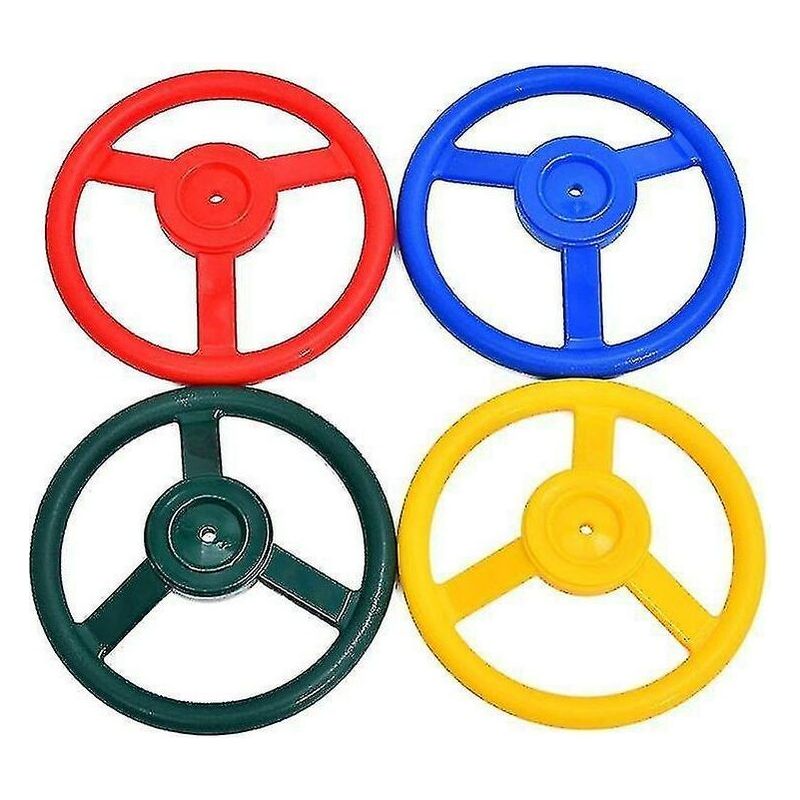 Volant En Plastique Pour Enfants – Accessoire De Balançoire – Diamètre 26.5 Cm – Installation Facile Sur Panneaux Ou Balançoires En Bois