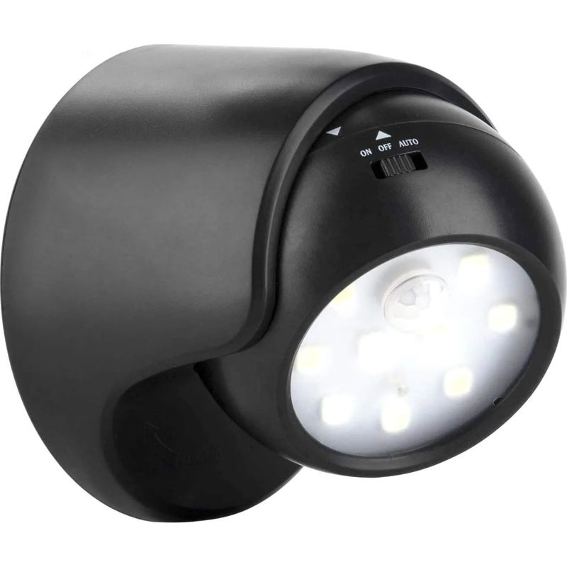 Projecteur À Led Sans Fil Avec Détecteur De Mouvement – Résistant Aux Éclaboussures – Alimentation Par 3 Piles Aaa – Détection Jusqu'à 15m