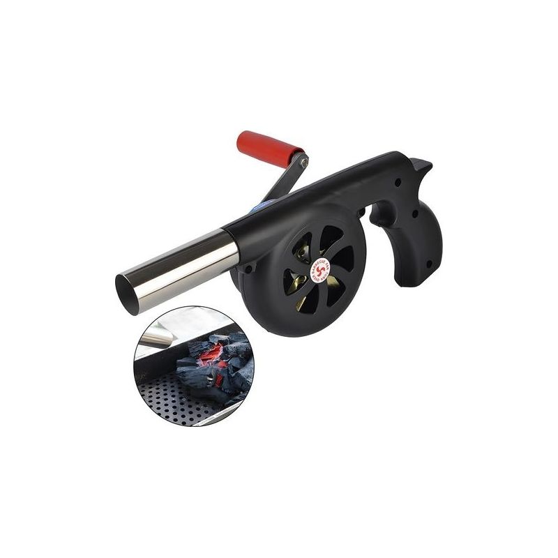 Souffleur Manuel Barbecue, Ventilateur De Barbecue, Convient Pour La Cuisine En Plein Air, Cheminée, Camping, Pour Soufflet De Feu De Barbecue Outil A Manivelle