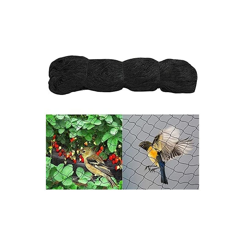 Filet Anti Oiseaux, 4m X 10m Filet Oiseaux, Filet Protection Oiseaux, Filet Arbre Fruitier, Filet Oiseaux Noir Protégez Arbres Fruitiers Et Les Légume Des Dommages Causés