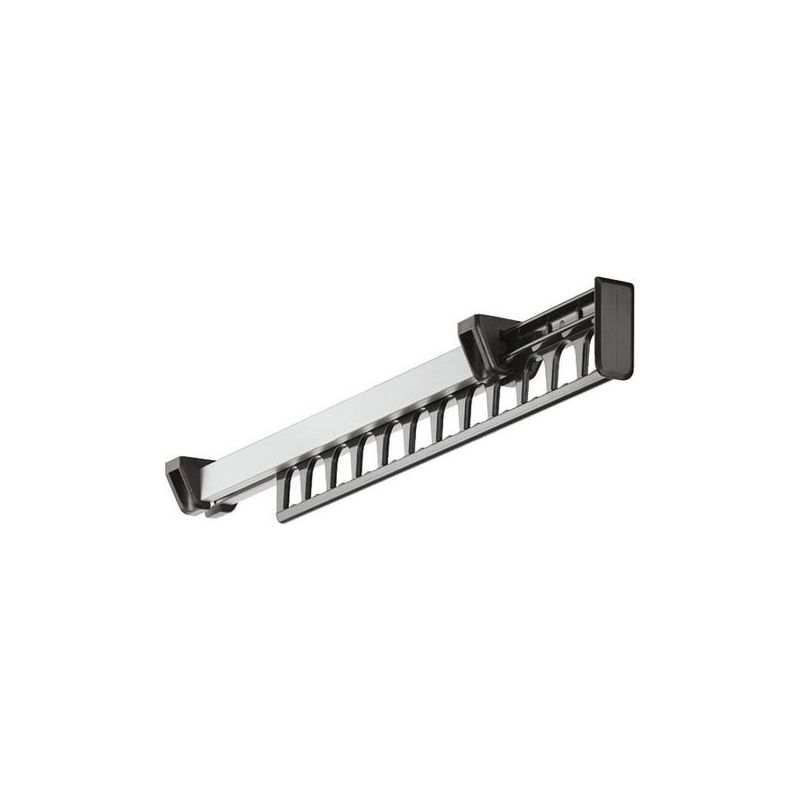 Porte-vêtements Coulissant Extractible Pour 12 Cintres – Longueur 315 Mm En Métal Et Plastique – Capacité De Charge 3-8 Kg – Lot De 1 1000 Pcs