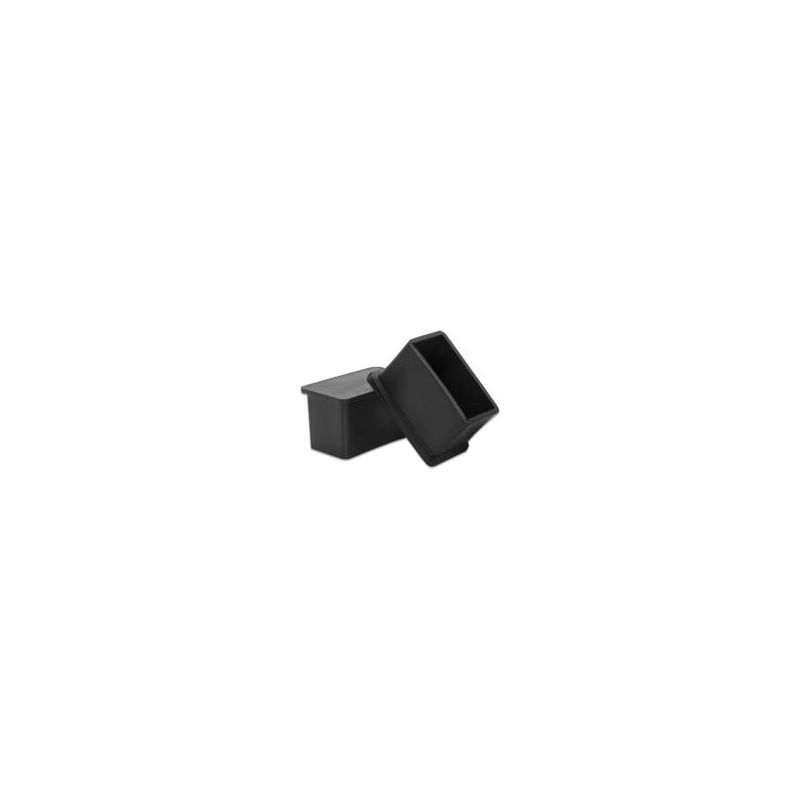 Lot De 16 Embouts Rectangulaires En Pvc Souple – Flexibles Pour Pieds De Chaise Et Table 20 Mm X 40 Mm – Réduit Bruit Et Rayures